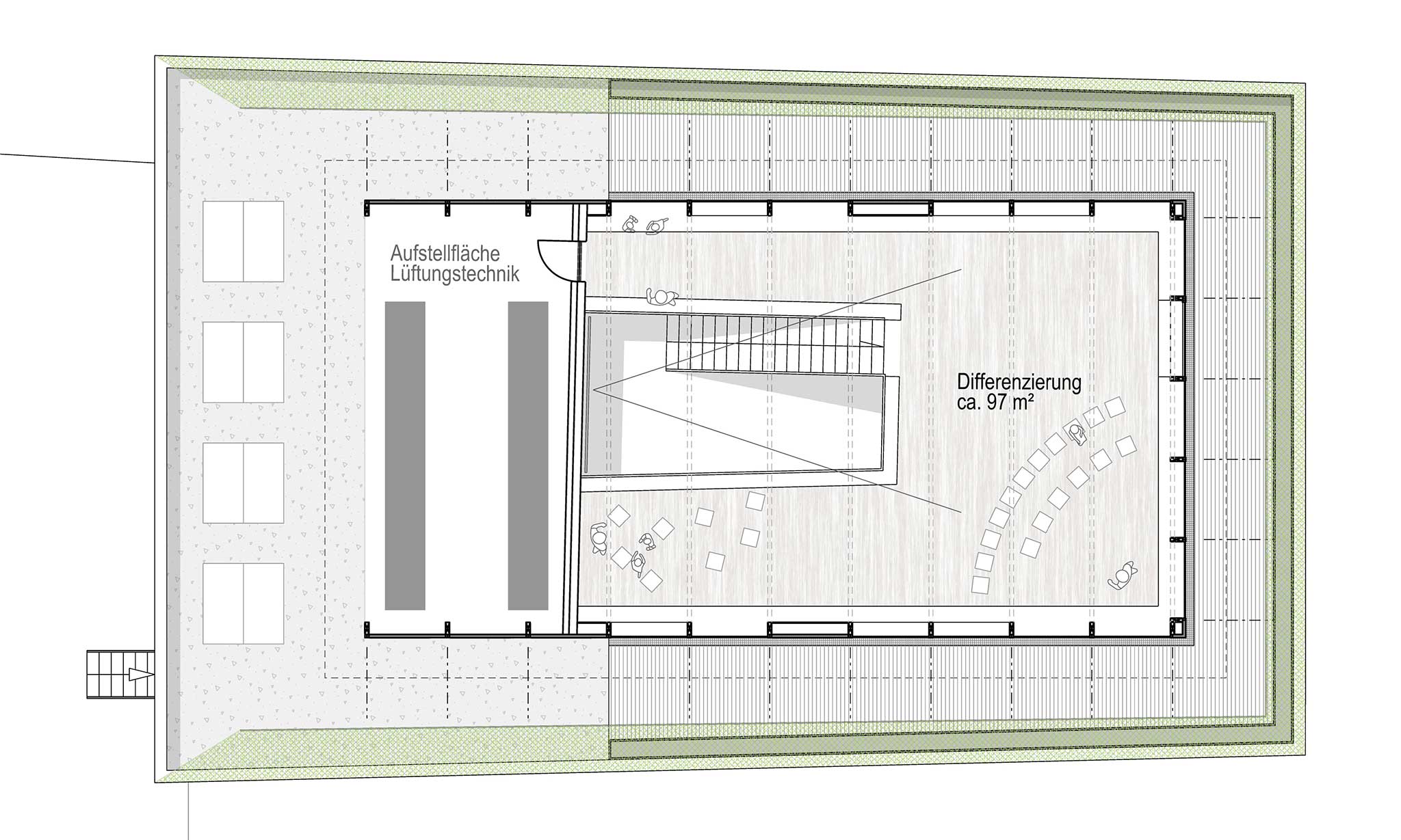 GPG Architekten - Projekt LLF Ansicht Skizze detail
