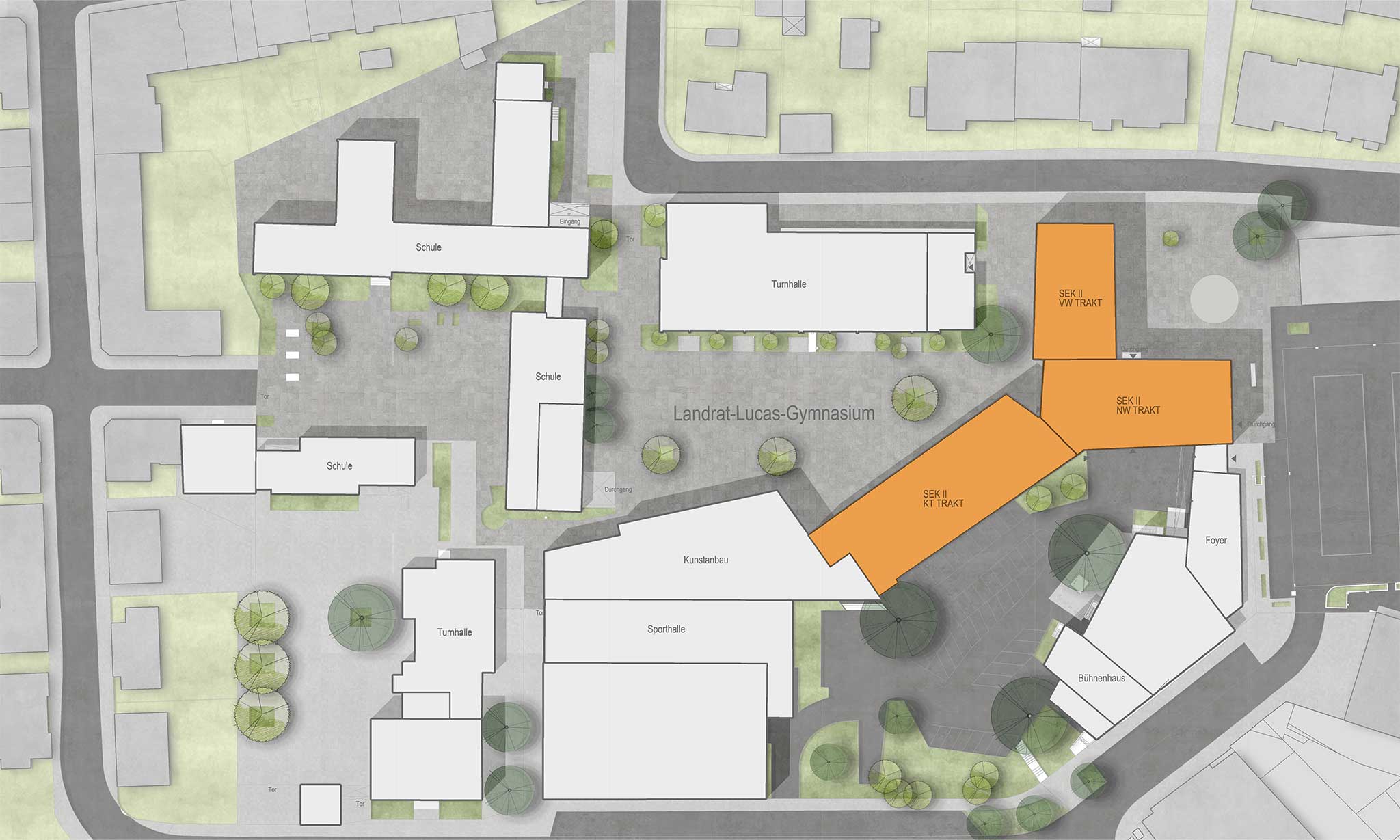 GPG Architekten - Projekt LLF Skizze
